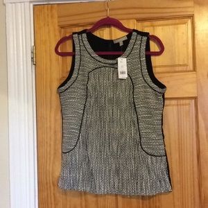 Black and white work shirt